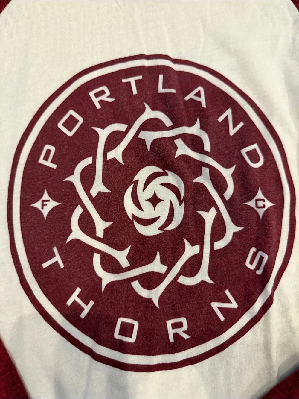 Threadfast Portland Thorns graphic Raglan Tee - Picture 2 of 4